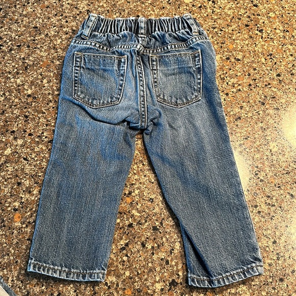 Old Navy skinny jeans with adjustable waist, elastic waist, lightly distressed - Picture 3 of 5